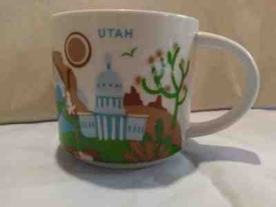 Starbucks Ceramic Coffee Mug Utah State You Are Here Collection 2014  14 Oz - Sold on eBay Dec, 9th 2018 for $22.00