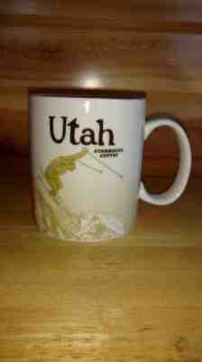 Starbucks Utah Global Mug Icon 2012 HTF Downhill Skier Ceramic Collectable RARE - Sold on eBay Dec, 8th 2018 for $100.00