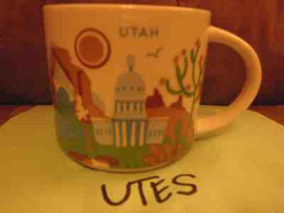 Starbucks Salt Lake City Utah 2013 14 oz "You Are Here" Collection Discontinued - Sold on eBay Dec, 5th 2018 for $23.90