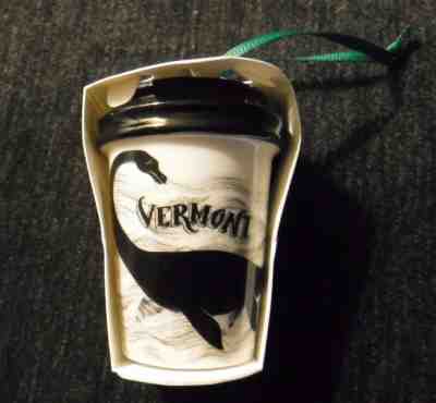 NEW 2017 Starbucks VERMONT CHAMP Ltd Edition Holiday Christmas Tree Ornament  - Sold on eBay Nov, 16th 2018 for $39.99