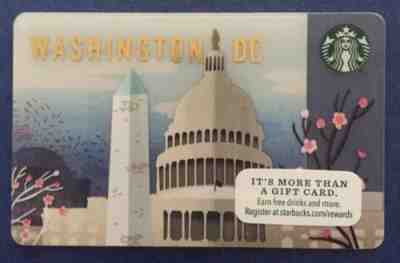 Starbucks 2016 City Card Washington DC - Sold on eBay Dec, 14th 2018 for $3.40