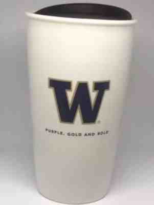 Starbucks Coffee 2014 U of W Husky University Washington Ceramic Travel Tumbler - Sold on eBay Dec, 14th 2018 for $16.00