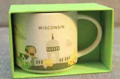 Starbucks Wisconsin Mug You Are Here Collection, No Box Free Shipping - Sold on eBay Dec, 13th 2018 for $23.10