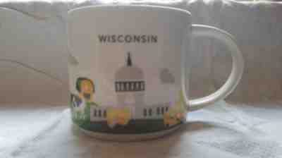 Starbucks Wisconsin You Are Here Series Mug 14 oz - Sold on eBay Dec, 8th 2018 for $9.99