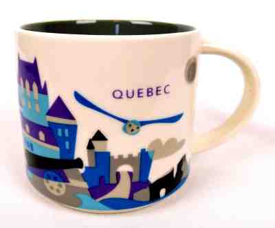 Starbucks City Mug Quebec Coffee Cup Collector Series 14 oz You Are Here 2013