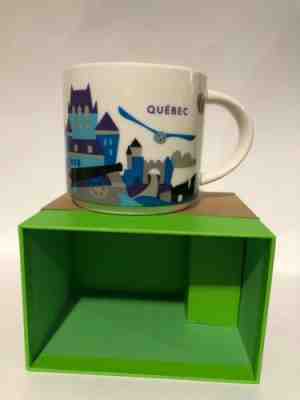 STARBUCKS MUG QUEBEC YOU ARE HERE COLLECTION 2015 14 OZ BLUE PURPLE GRAY INT. - Sold on eBay Dec, 7th 2018 for $40.00