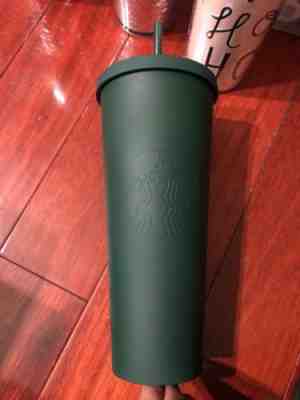 Starbucks Holiday Matte Green Acrylic Cold Cup 24oz Limited Edition Brand New - Sold on eBay Dec, 12th 2018 for $35.00