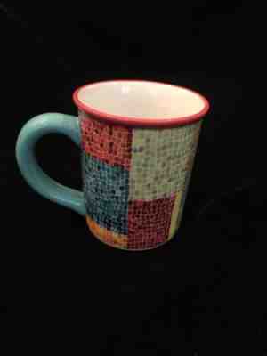 Starbucks 2002 BARISTA Mosaic Design Large Coffee Cup Mug  - Sold on eBay Dec, 5th 2018 for $19.99