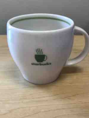 Starbucks Barista Green White Abbey Cappuccino Espresso Mug 2003 Ceramic 7.5 - Sold on eBay Dec, 5th 2018 for $4.00