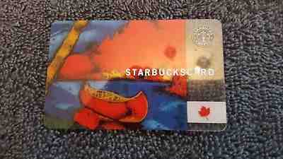 2003 SHINES BRIGHT!  Nr MINT STARBUCKS Canada Canoe Gift Card w/Matching Sleeve - Sold on eBay Dec, 4th 2018 for $80.00