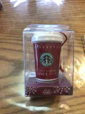 2005 Starbucks Christmas Ornament Hot Cup Red “It Only Happens Once a year” MIB - Sold on eBay Dec, 16th 2018 for $9.99