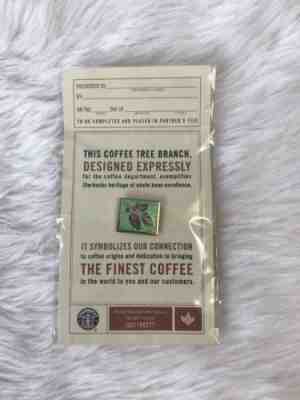 New In Package 2005 Starbucks Coffee Bean Tree Branch Pin Passport Award - Sold on eBay Dec, 16th 2018 for $16.00