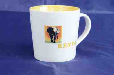Starbucks 2005 KENYA Africa handle coffee mug elephant & map design - Sold on eBay Dec, 16th 2018 for $15.00