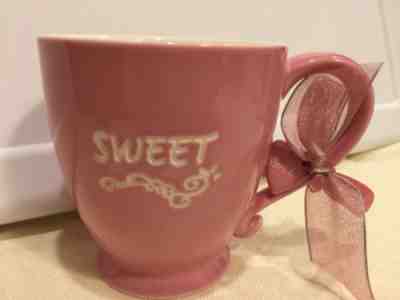 Starbucks Coffee Company 2006 Tea Mug Cup Sweet Heart Pink & Cream 15 Oz. - Sold on eBay Dec, 17th 2018 for $19.00
