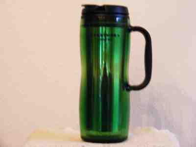 STARBUCKS 2006 Acrylic Coffee Travel Tumbler Metallic Green - Sold on eBay Dec, 16th 2018 for $5.00