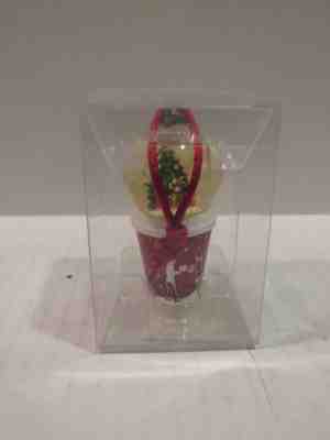 NIB Starbucks 2007 Snowglobe Red Cup Christmas Ornament - Sold on eBay Dec, 17th 2018 for $15.00