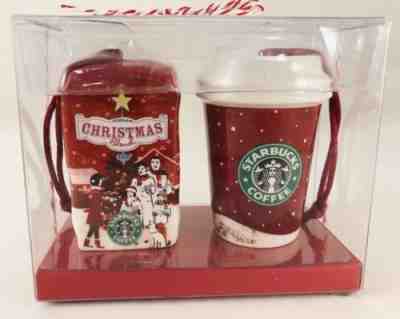 Starbucks Christmas Ornaments - Gift Set of 2 Ornaments - 2007, New! - Sold on eBay Dec, 16th 2018 for $9.99