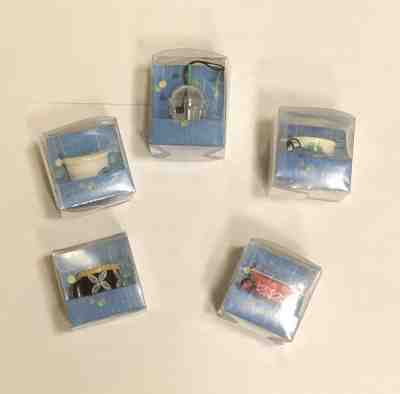 Starbucks 2009 set of 5 super HTF, super mini ornaments - Japan - US seller - Sold on eBay Dec, 17th 2018 for $75.00