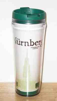 STARBUCKS NUREMBERG (Nurnberg)  TRAVEL MUG 12 oz TUMBLER COFFEE CUP  - Sold on eBay Dec, 12th 2018 for $28.99