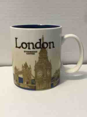 Starbucks Coffee London City Mug Blue Interior Global Icons 2010 16 Oz - Sold on eBay Dec, 17th 2018 for $19.95