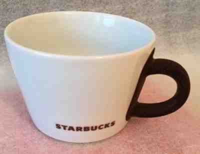 STARBUCKS 2010 KAHLA Mug German White w/ Brown Velvet Handle 14oz. - Sold on eBay Dec, 17th 2018 for $8.95