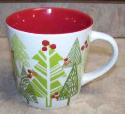 LRG 2010 STARBUCKS NEW BONE CHINA COFFEE MUG CHRISTMAS TREE MOTIF FREE SHIPPING - Sold on eBay Dec, 17th 2018 for $7.99