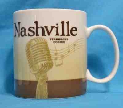 Starbucks NASHVILLE 2011 Microphone COFFEE Mug Cup 16 oz  Brown - Sold on eBay Dec, 17th 2018 for $15.00