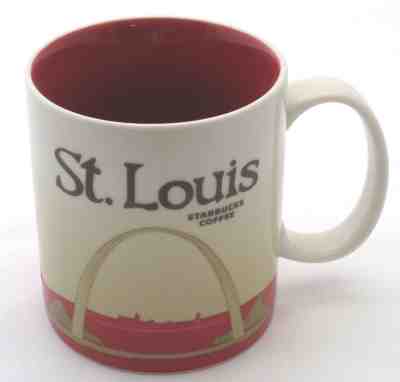 Starbucks St Louis Global Icon Mug 14 ounce 2012 Red Interior New with Tag - Sold on eBay Dec, 16th 2018 for $29.99
