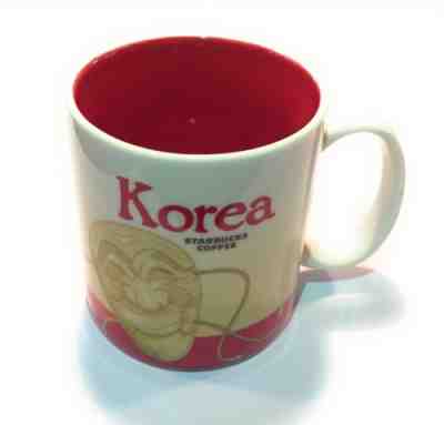 2012 STARBUCKS Global Icon Series KOREA MASK 16 oz Coffee Mug RARE GUC - Sold on eBay Dec, 16th 2018 for $44.99