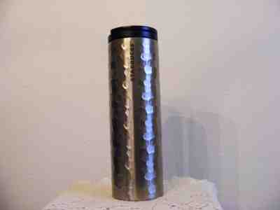 Starbucks 2012 Hammered Silver Stainless Steel 16 ounce Travel Tumbler NEW - Sold on eBay Dec, 16th 2018 for $29.00