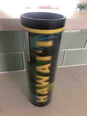 Starbucks Travel Hawaii Plastic Tumbler Mug 2013 Trees 16oz Excellent - Sold on eBay Dec, 16th 2018 for $14.86