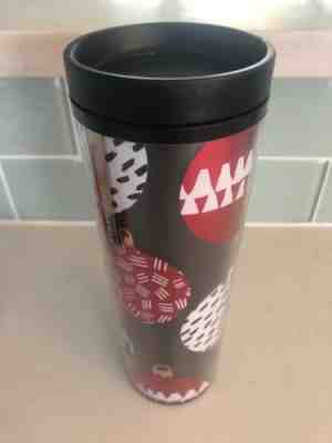 Starbucks Travel Plastic Tumbler Mug 2013 Holiday Christmas Balls 16oz Excellent - Sold on eBay Dec, 16th 2018 for $14.86