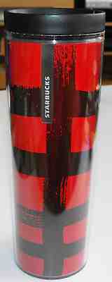 2013 Starbucks Tumbler Red & Black Plastic 16 oz Hot or Cold - NEW - Sold on eBay Dec, 16th 2018 for $6.99
