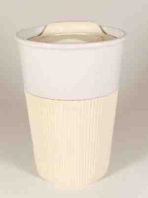 Starbucks 2013 Ceramic Coffee Travel Cup Mug Silicone Sleeve Grip 8oz Holiday - Sold on eBay Dec, 16th 2018 for $15.99