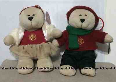 Starbucks Coffee Bearista BOY & GIRL SET bear 2014 w tag XMAS Christmas Thailand - Sold on eBay Dec, 16th 2018 for $115.00