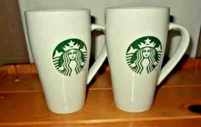 Set of 2 Starbucks 2014 Mugs Green Mermaid Logo 18oz - Sold on eBay Dec, 16th 2018 for $19.99