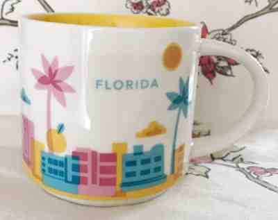 Starbucks Coffee YAH Mug 2015 FLORIDA You Are Here Collection 14 oz - Sold on eBay Dec, 17th 2018 for $11.00