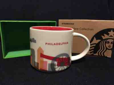 NIB Starbucks *RETIRED* 2015 Philadelphia “You Are Here” Mug - New! Christmas! - Sold on eBay Dec, 16th 2018 for $20.00