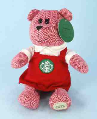 Starbucks Coffee 2016 Bearista Bear Plush Girl Red Apron Teddy RARE Edition NWT - Sold on eBay Dec, 17th 2018 for $22.92