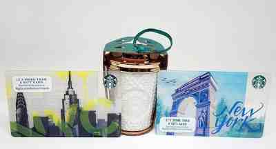 Starbucks 2016 Sweater Ceramic Coffee Tumbler Cup Christmas Tree Ornament plus - Sold on eBay Dec, 17th 2018 for $13.00