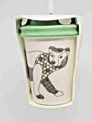 Starbucks 2017 Polar Bear Ceramic Christmas Holiday Tree Ornament White Teal - Sold on eBay Dec, 16th 2018 for $6.20