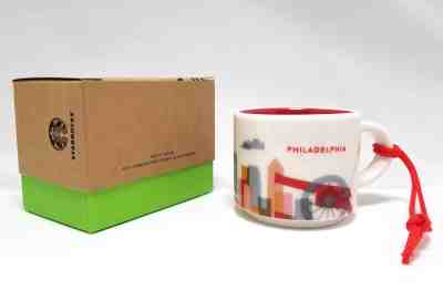 Authentic Starbucks 2017 You Are Here 2 oz. Espresso Mug, Ornament Cup NEW - Sold on eBay Dec, 16th 2018 for $19.53