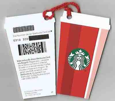 AUSTRIA  Starbucks card  New * Christmas Cup * 2018 With  DIAMOND ON THE BACK - Sold on eBay Dec, 17th 2018 for $4.95