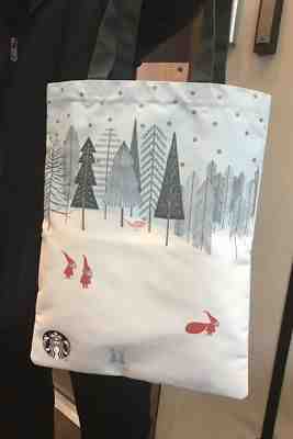 Starbucks Coffee Authentic SANTA Blue Tote Bag XMAS Christmas 2018 Thailand NEW - Sold on eBay Dec, 17th 2018 for $23.74