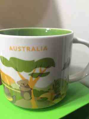 US SELLER Starbucks Australia Mug YAH Koala Kangaroo You Are Here Ayers Outback - Sold on eBay Sep, 23rd 2018 for $59.99