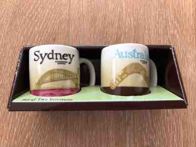 Starbucks Demitasse Set SYDNEY + AUSTRALIA demi 3oz NIB RARE! Global Icon - Sold on eBay Sep, 19th 2018 for $37.50