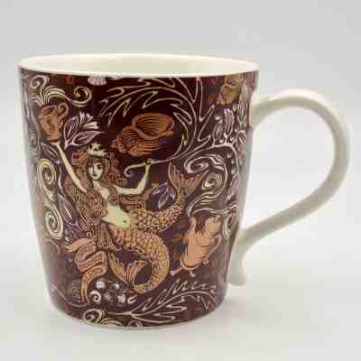 Starbucks Mermaid Siren Mug  2009 Anniversary Copper Brown 12 oz Bone China New - Sold on eBay Dec, 11th 2018 for $23.99