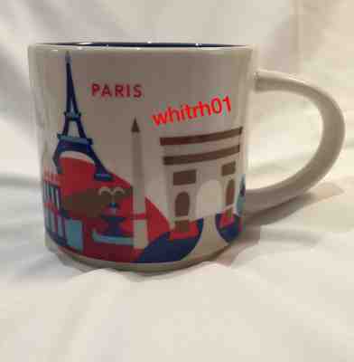 Starbucks Paris YAH Mug France Eiffel Tower Baguette Hat Coffee Cup You Are Here - Sold on eBay Nov, 5th 2018 for $49.99