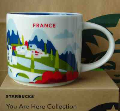 Starbucks 14oz  FRANCE You Are Here Coffee Mug City Collector Series - Sold on eBay Nov, 5th 2018 for $23.88