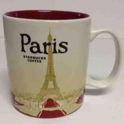 16oz Starbucks Coffee Mug France Eiffel Tower City Paris Collector Series Mugs - Sold on eBay Nov, 5th 2018 for $23.00